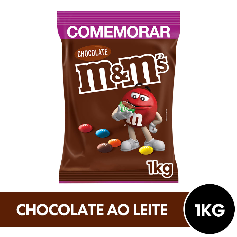 Chocolate M&M'S ao Leite para Comemorar 1kg - M&M'S