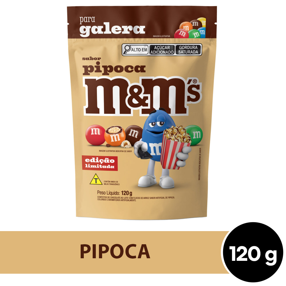 Chocolate M&M'S Pipoca para a Galera 120g - M&M'S